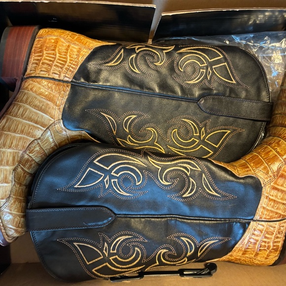 **Nearly new cayman JB Dillion— cowgirl-boots -Alligator - leather *reserve* - Picture 13 of 14